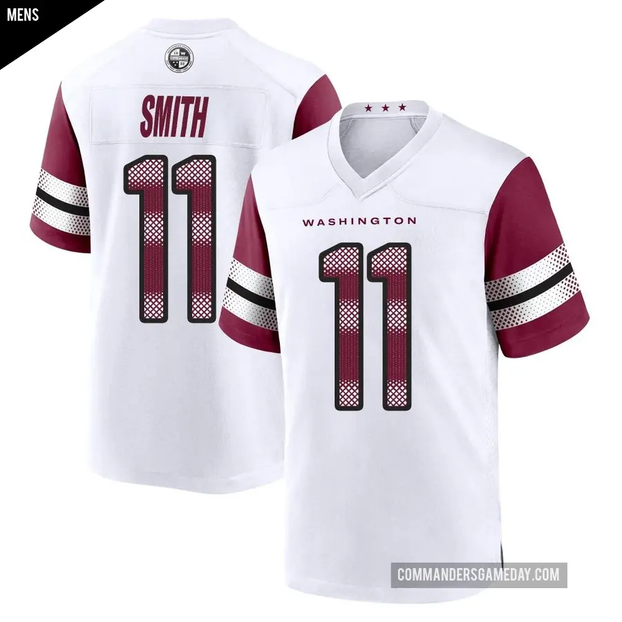 Men's Washington Commanders ＃11 Alex Smith White Game Jersey