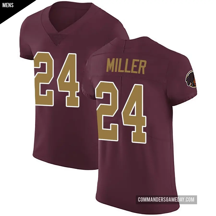 Men's Washington Commanders ＃24 Von Miller Elite Burgundy Alternate Vapor Untouchable Jersey