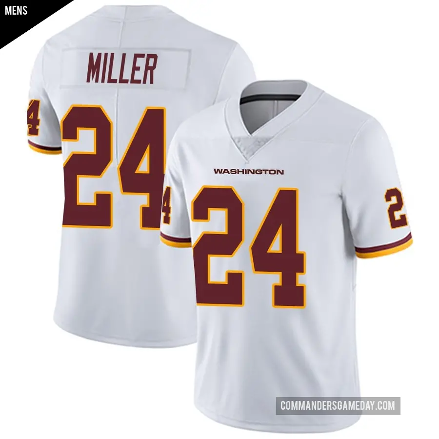 Men's Washington Commanders ＃24 Von Miller White Limited Vapor Untouchable Jersey