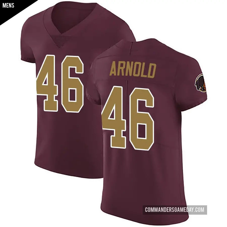 Men's Washington Commanders ＃46 Kam Arnold Elite Burgundy Alternate Vapor Untouchable Jersey