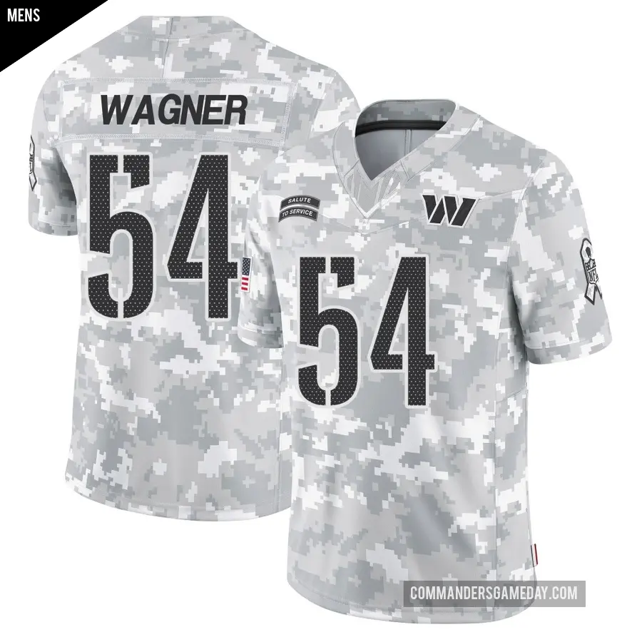 Men's Washington Commanders ＃54 Bobby Wagner Arctic Camo Limited 2024 Salute to Service Jersey