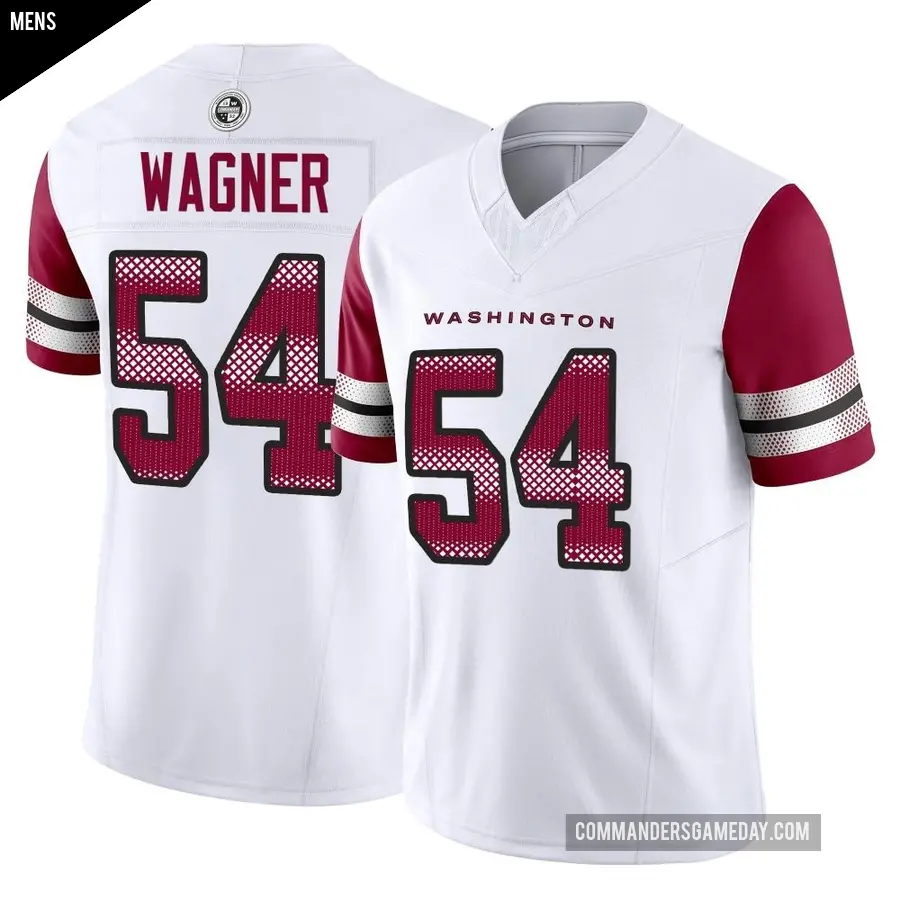 Men's Washington Commanders ＃54 Bobby Wagner White Limited Vapor F.U.S.E. Jersey