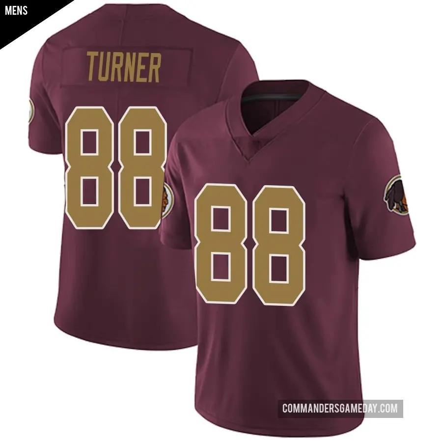 Men&#039;s Washington Commanders &#65283;88 Cole Turner Limited Burgundy Alternate Vapor Untouchable Jersey