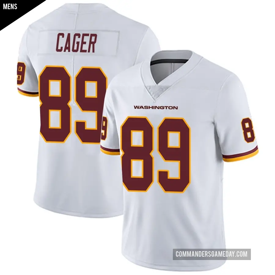 Men's Washington Commanders ＃89 Lawrence Cager White Limited Vapor Untouchable Jersey
