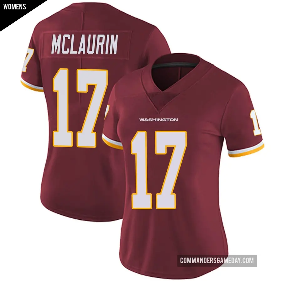 Women&#039;s Washington Commanders &#65283;17 Terry McLaurin Limited Burgundy Team Color Vapor Untouchable Jersey