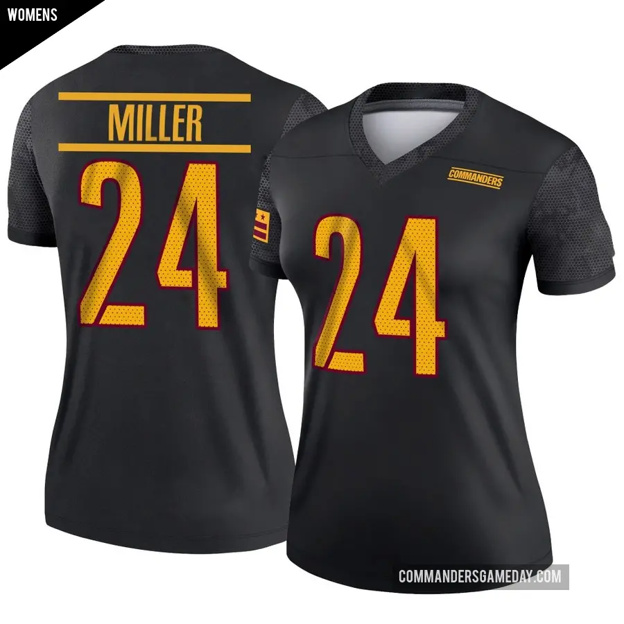 Women's Washington Commanders ＃24 Von Miller Black Legend Alternate Jersey
