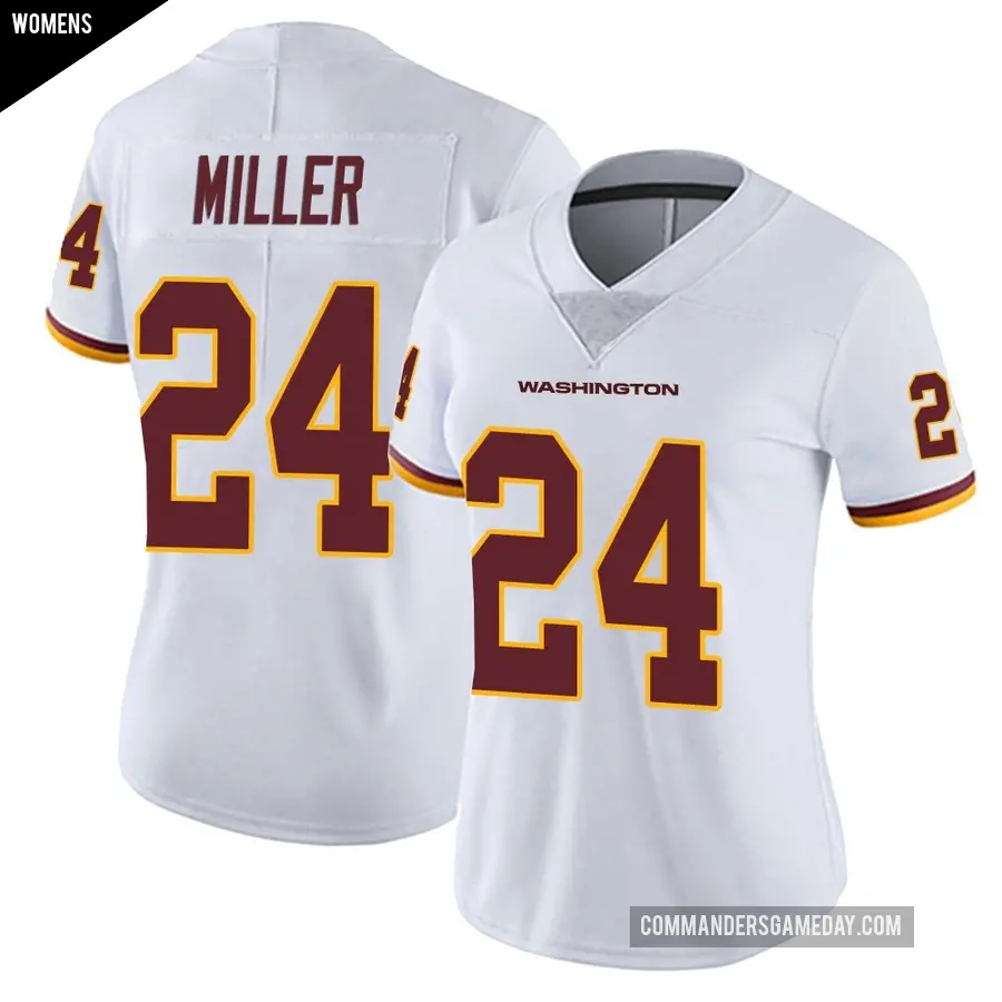 Women's Washington Commanders ＃24 Von Miller White Limited Vapor Untouchable Jersey