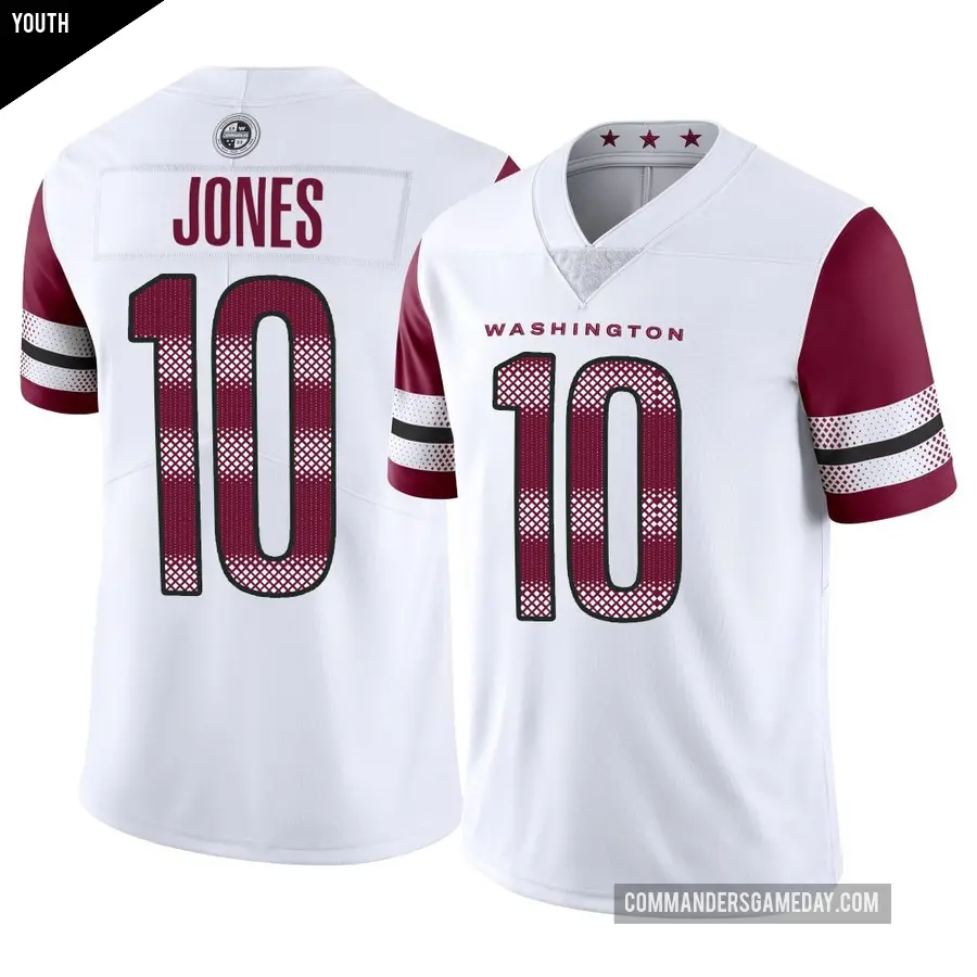 Youth Washington Commanders ＃10 Jacoby Jones White Limited Vapor Jersey