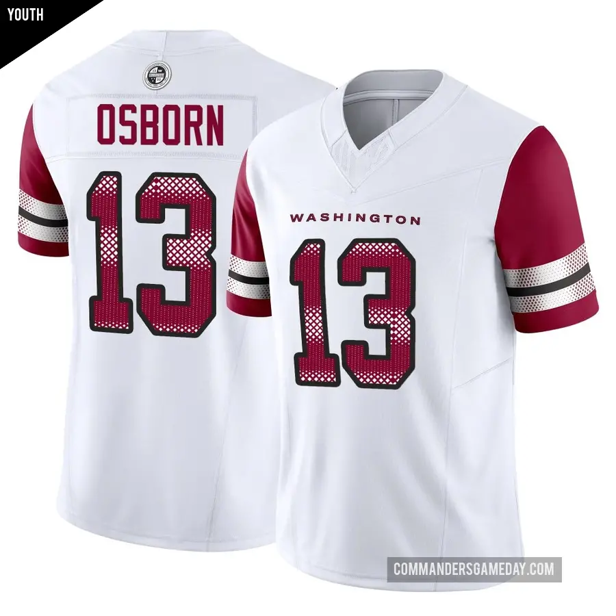 Youth Washington Commanders ＃13 K.J. Osborn White Limited Vapor F.U.S.E. Jersey