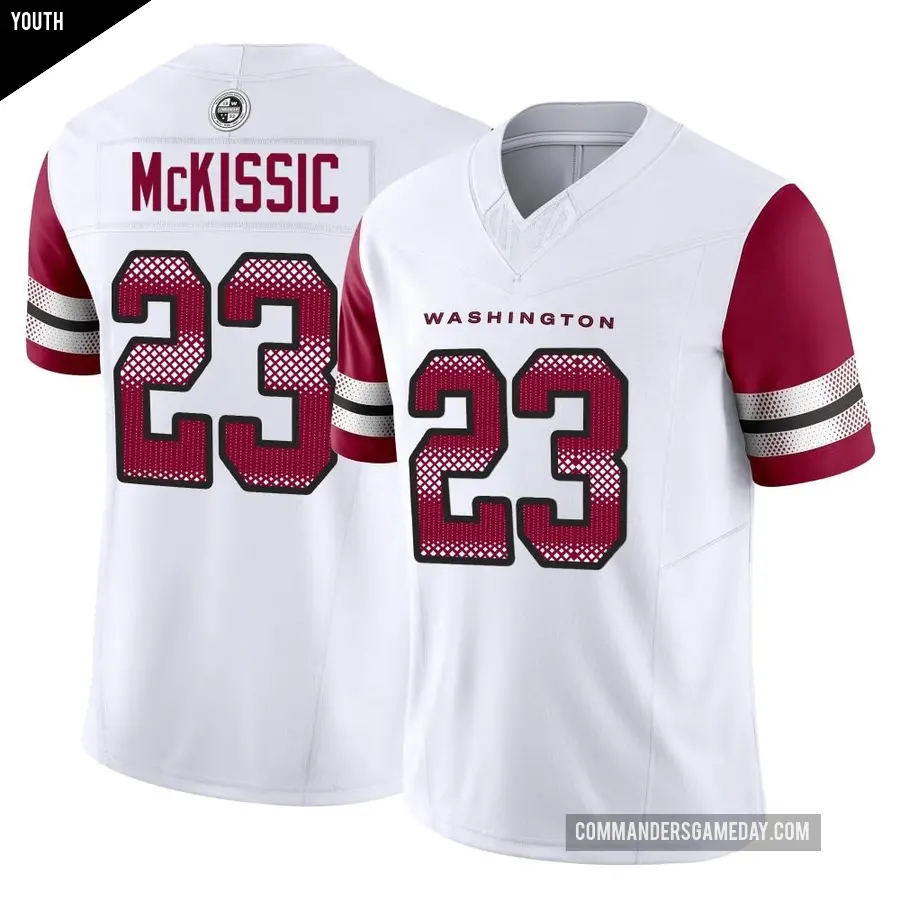 Youth Washington Commanders ＃23 J.D. McKissic White Limited Vapor F.U.S.E. Jersey