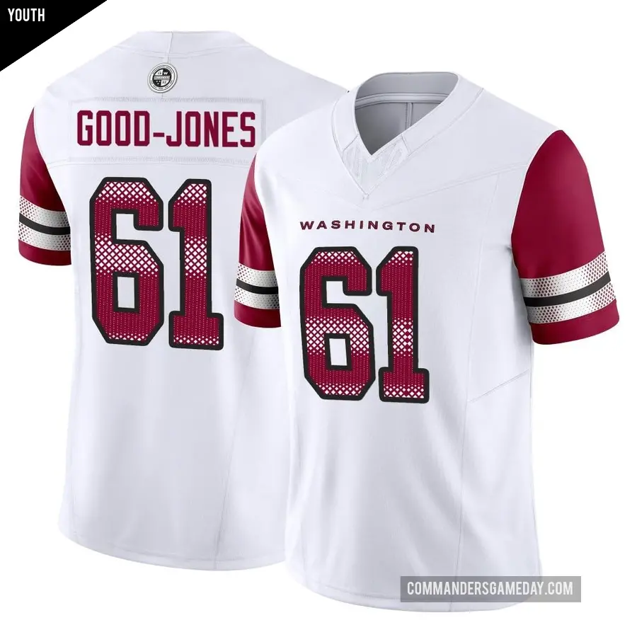Youth Washington Commanders ＃61 Julian Good-Jones White Limited Vapor F.U.S.E. Jersey