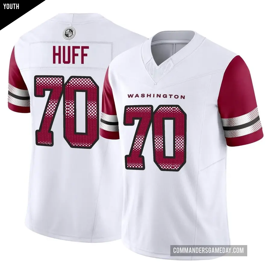 Youth Washington Commanders ＃70 Sam Huff White Limited Vapor F.U.S.E. Jersey