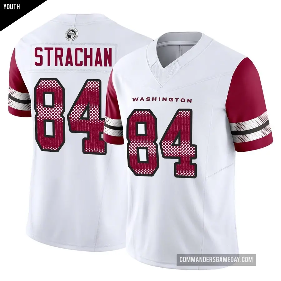 Youth Washington Commanders ＃84 Mike Strachan White Limited Vapor F.U.S.E. Jersey