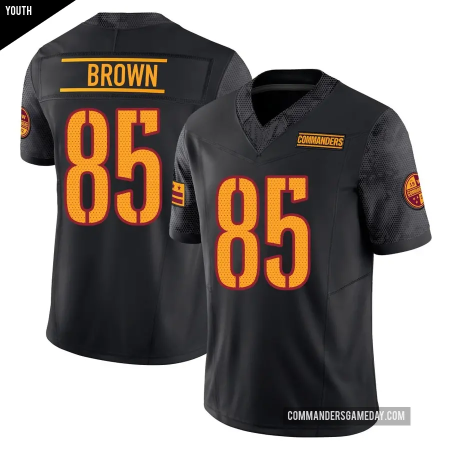 Youth Washington Commanders ＃85 Noah Brown Black Limited Vapor F.U.S.E. Jersey