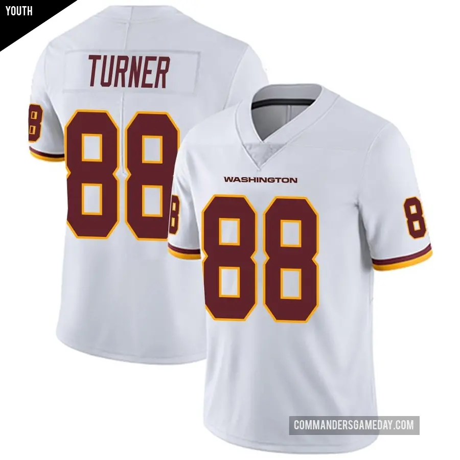 Youth Washington Commanders &#65283;88 Cole Turner White Limited Vapor Untouchable Jersey
