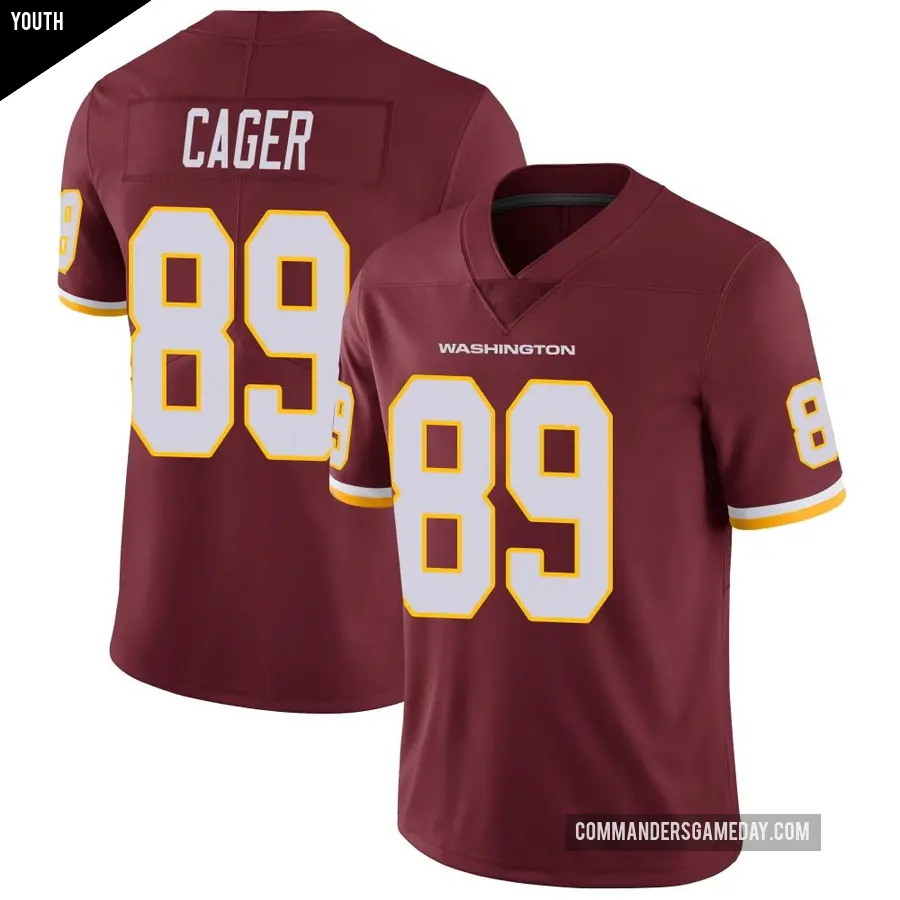 Youth Washington Commanders ＃89 Lawrence Cager Limited Burgundy Team Color Vapor Untouchable Jersey