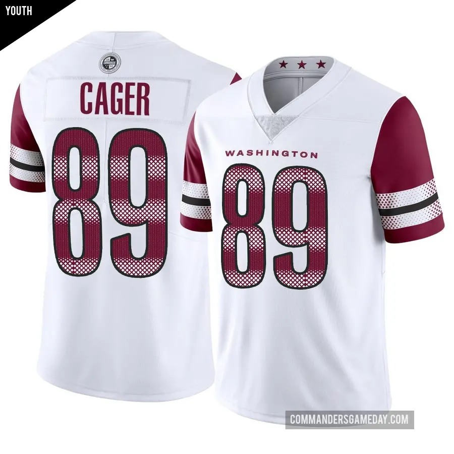 Youth Washington Commanders ＃89 Lawrence Cager White Limited Vapor Jersey